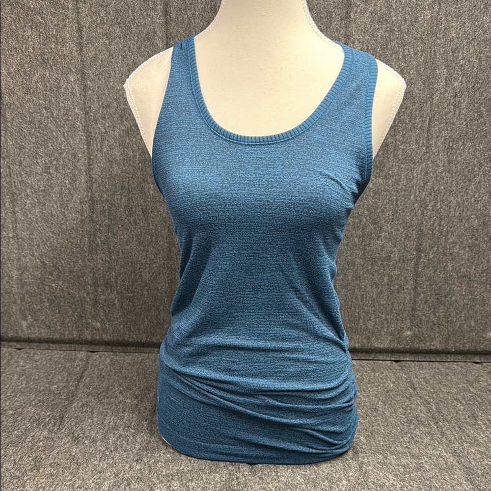 Athleta Blue Fitted Sleeveless Tank Top